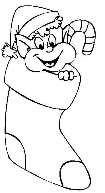 Skarpety świąteczne kolorowanki